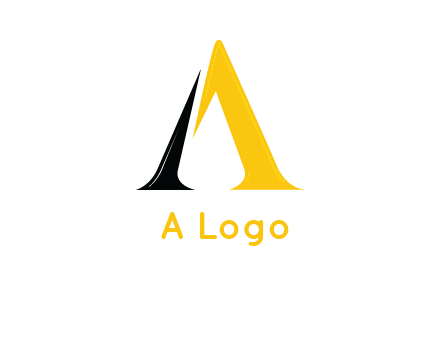 broken letter A logo
