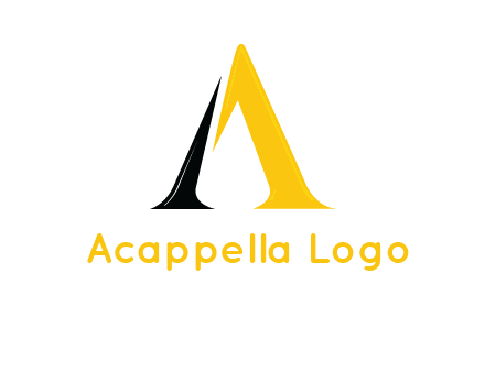 broken letter A logo