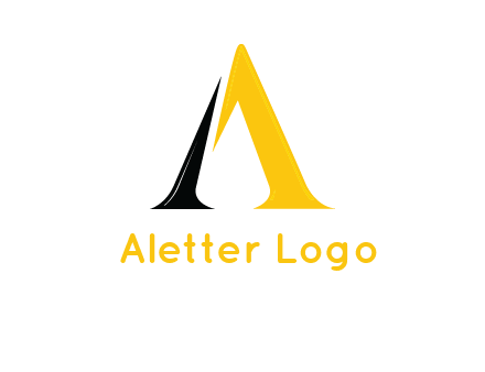 broken letter A logo