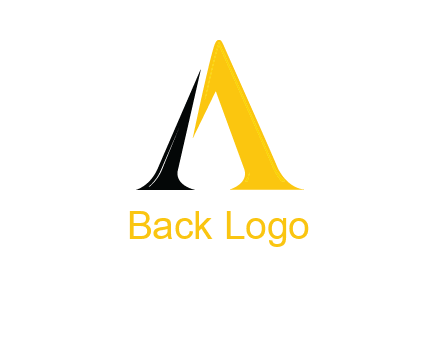 broken letter A logo