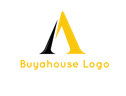 broken letter A logo