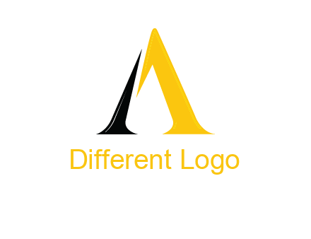 broken letter A logo