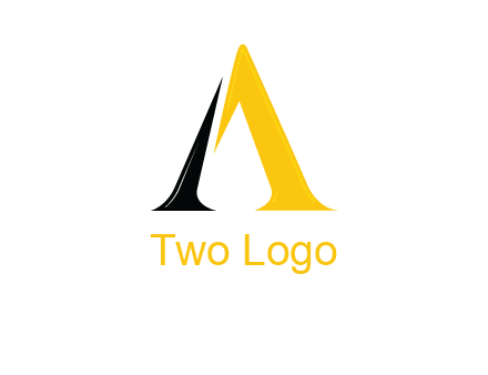 broken letter A logo