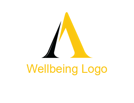 broken letter A logo