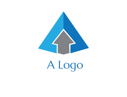 letter A with arrows