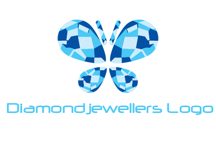 pear cut diamonds forming a butterfly
