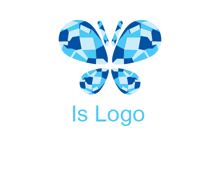 pear cut diamonds forming a butterfly