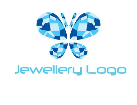 pear cut diamonds forming a butterfly