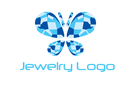 pear cut diamonds forming a butterfly