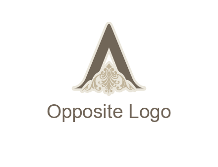 letter A fashion logo
