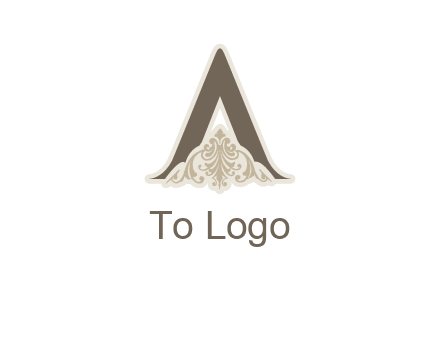 letter A fashion logo