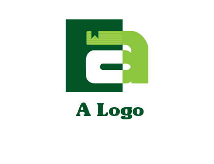 letter A in square