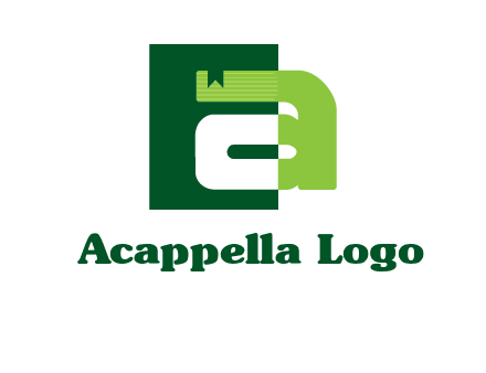 letter A in square