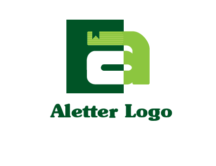 letter A in square