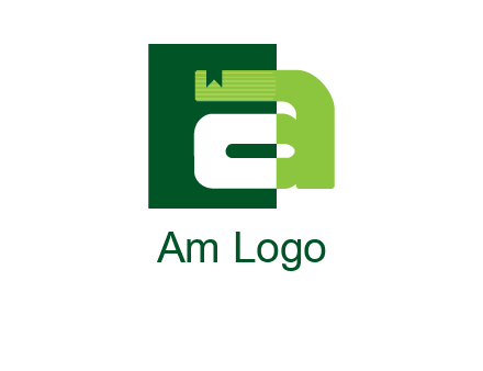 letter A in square