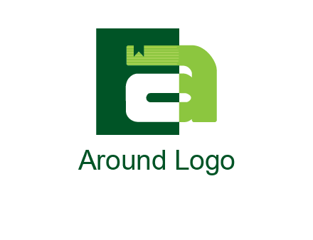 letter A in square