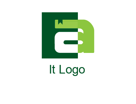 letter A in square