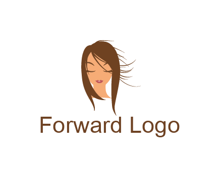 face illustration in beauty spa logo