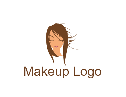 face illustration in beauty spa logo