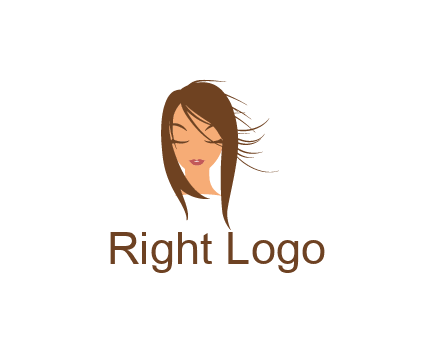 face illustration in beauty spa logo