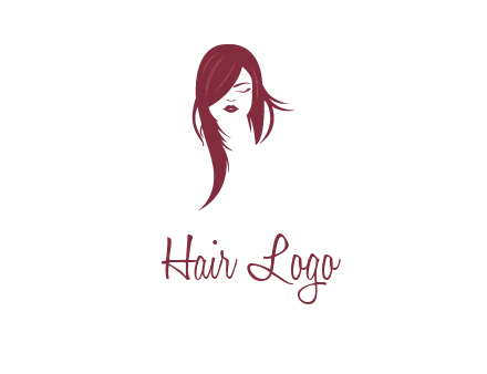 face with hair icon