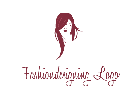 face with hair icon