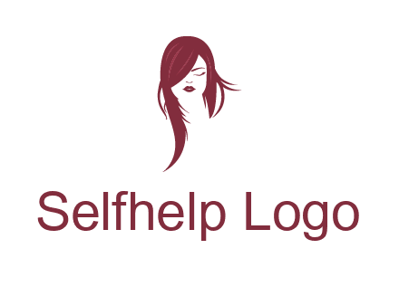 face with hair icon