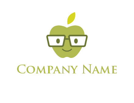 apple with glasses logo