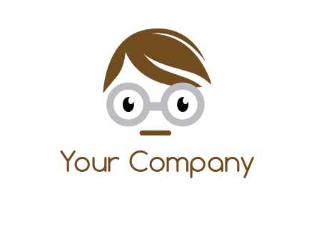 geek head logo