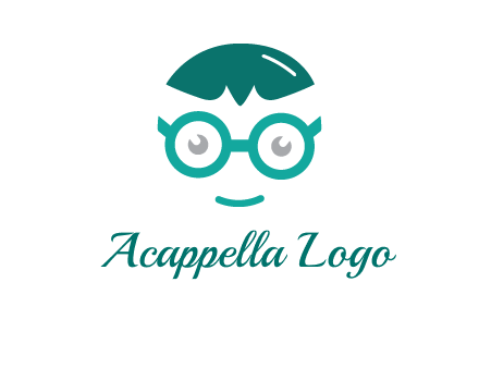 smiling face with glasses logo