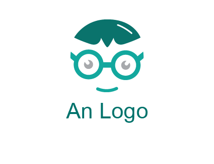 smiling face with glasses logo