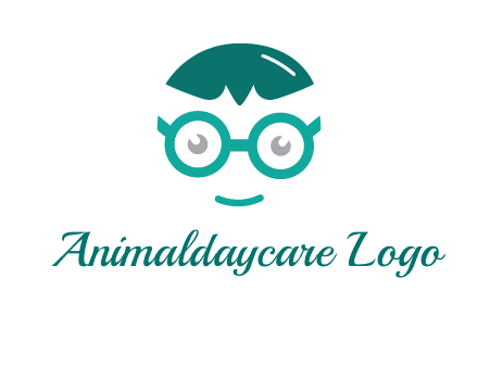 smiling face with glasses logo