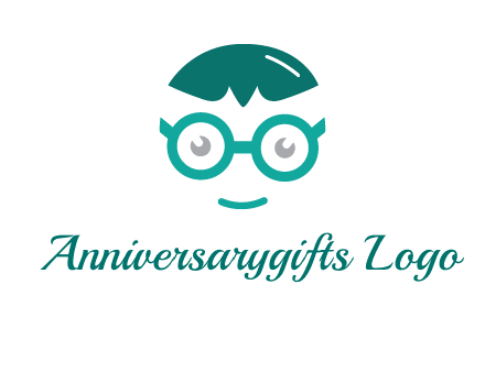 smiling face with glasses logo