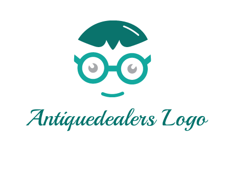 smiling face with glasses logo