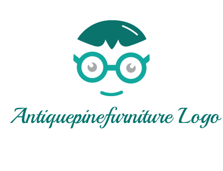 smiling face with glasses logo