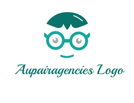smiling face with glasses logo