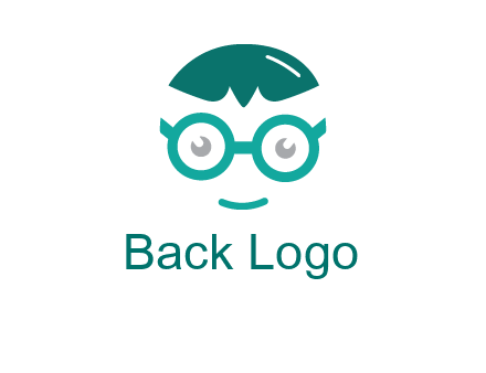 smiling face with glasses logo