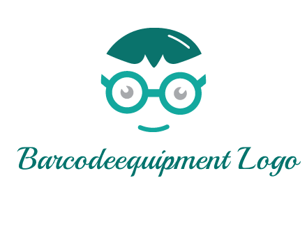 smiling face with glasses logo
