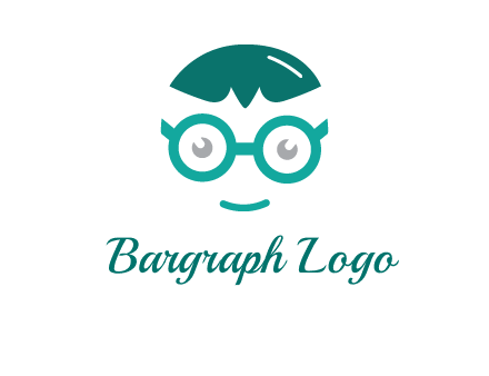 smiling face with glasses logo