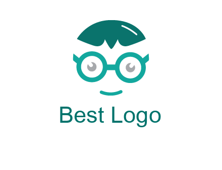 smiling face with glasses logo