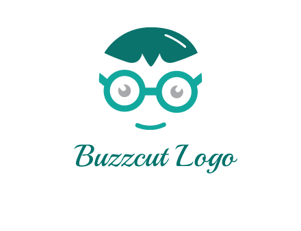 smiling face with glasses logo