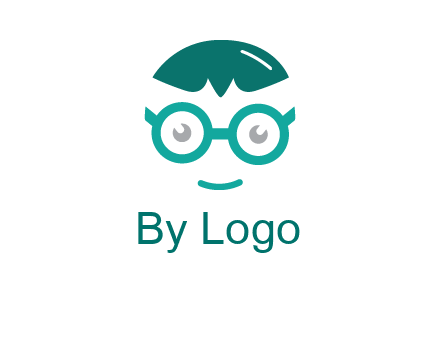 smiling face with glasses logo