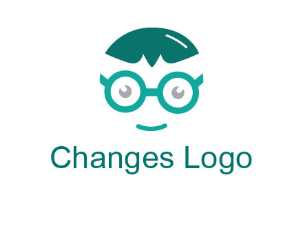 smiling face with glasses logo