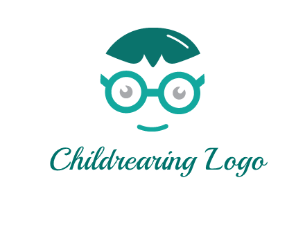 smiling face with glasses logo