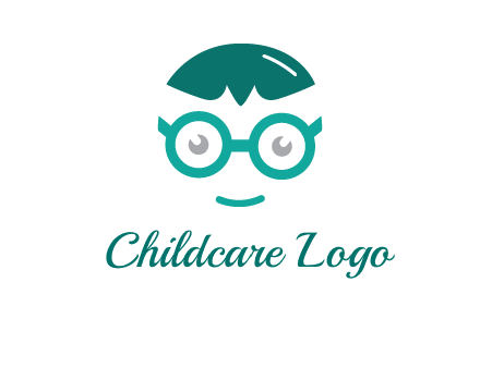 smiling face with glasses logo