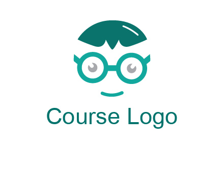 smiling face with glasses logo