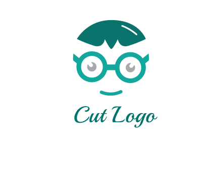 smiling face with glasses logo