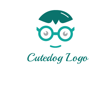 smiling face with glasses logo