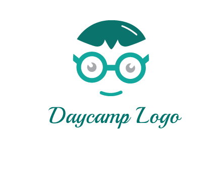 smiling face with glasses logo