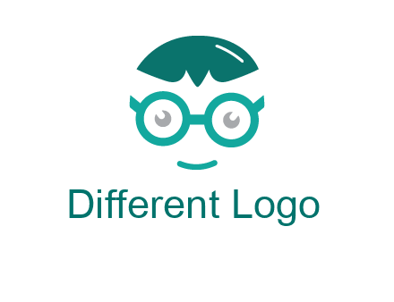 smiling face with glasses logo